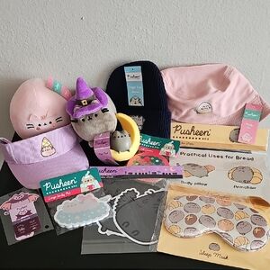 Pusheen Stuffed Animals Set - Pink, Purple, and Gray